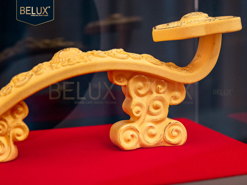 Gậy Như Ý dát vàng cát 14x5x6cm